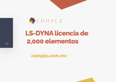 LS-DYNA licencia de 2,000 elementos